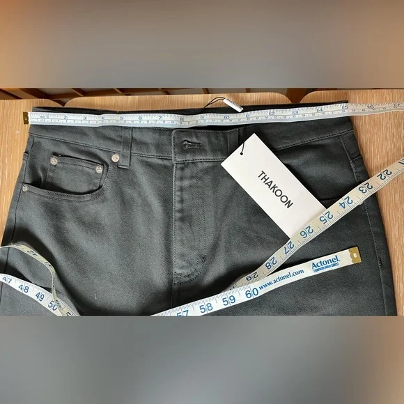 NWT Thakoon Charcoal Straight-Leg Jeans size 8 - Picture 10 of 13